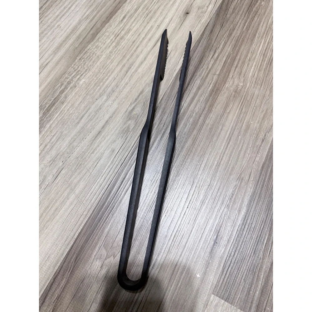 Pampered Chef Black Nylon Chef Tongs Heat Resistant 12 Inch 1975 USA